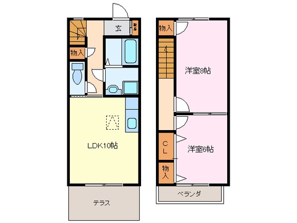 エスペランサⅢの物件間取画像